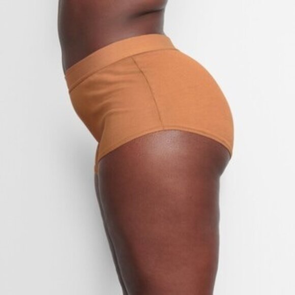 SKIMS Cotton Jersey Boy Shorts Camel 2X - Picture 11 of 11